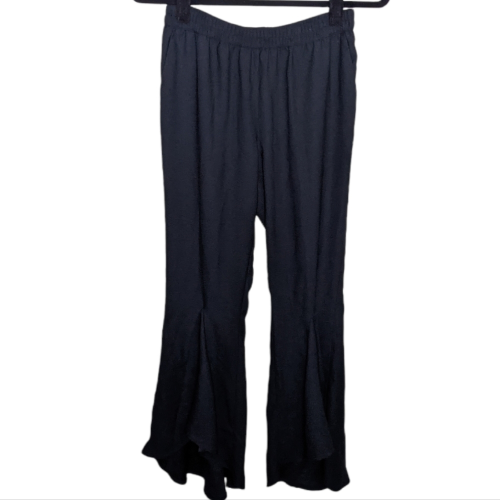 K/Lab Black Asymmetrical Flare Pants 🖤✨
